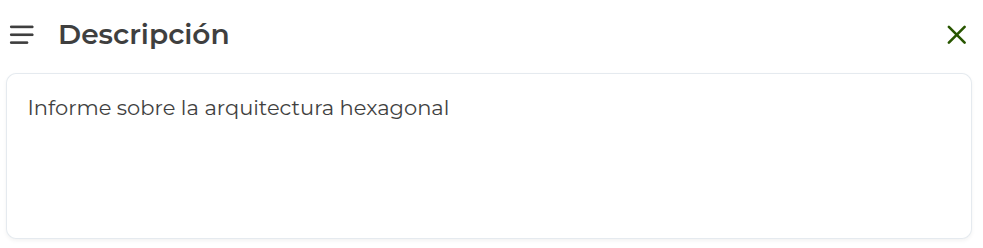 Editar descripción de la tarea