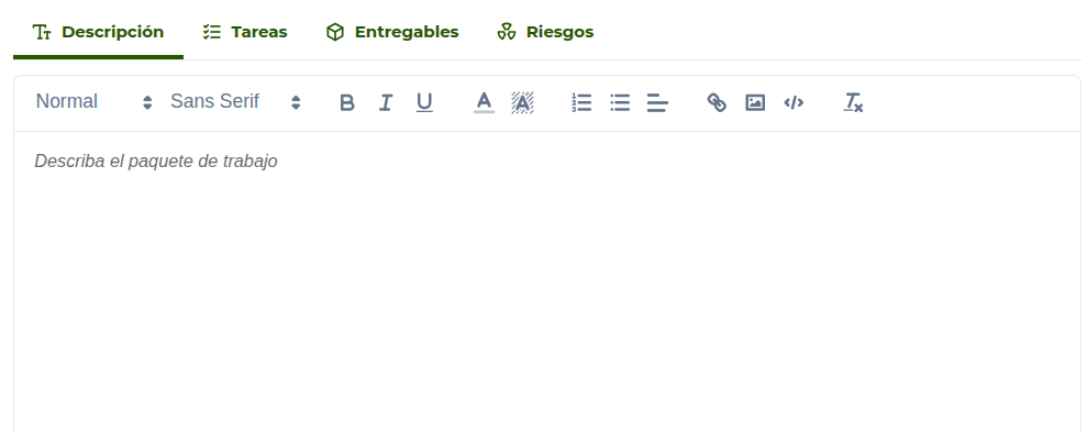 descripcion del paquete