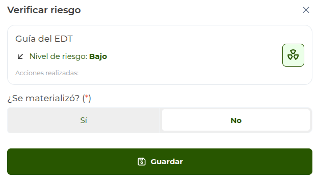 verificar riesgos